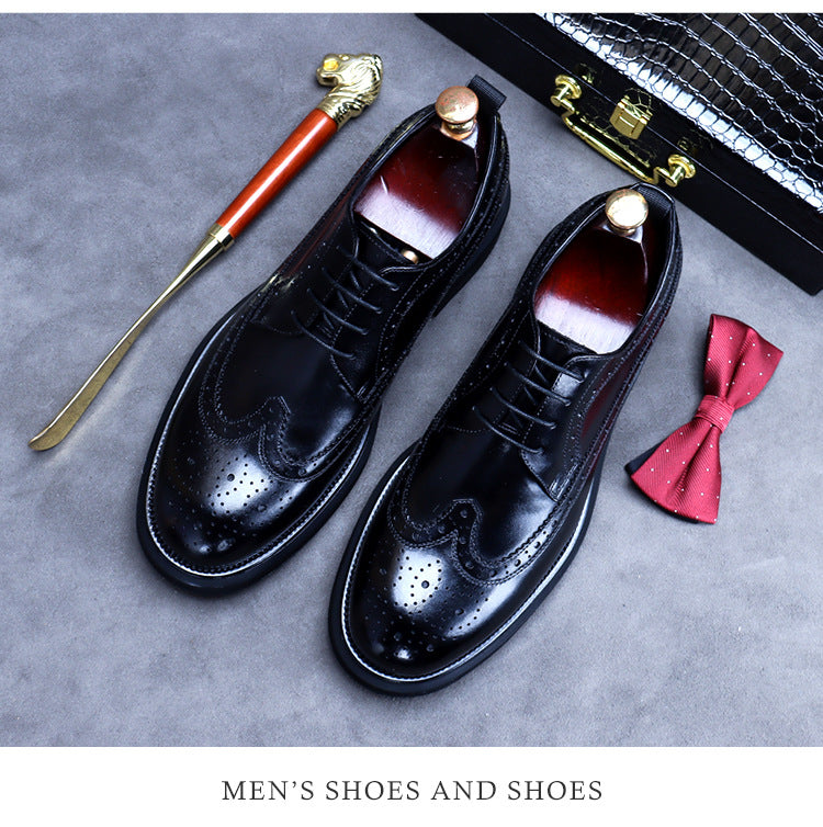 Men's Genuine Leather Dress Shoes | Premium Wedding & Business Formal Shoes - Elegant & Comfortable | 23558