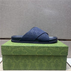 Men‘s Genuine Leather Slide Sandals | Summer Outdoor Casual Flip Flops | Anti-Slip Beach & Streetwear Sandals | 3001