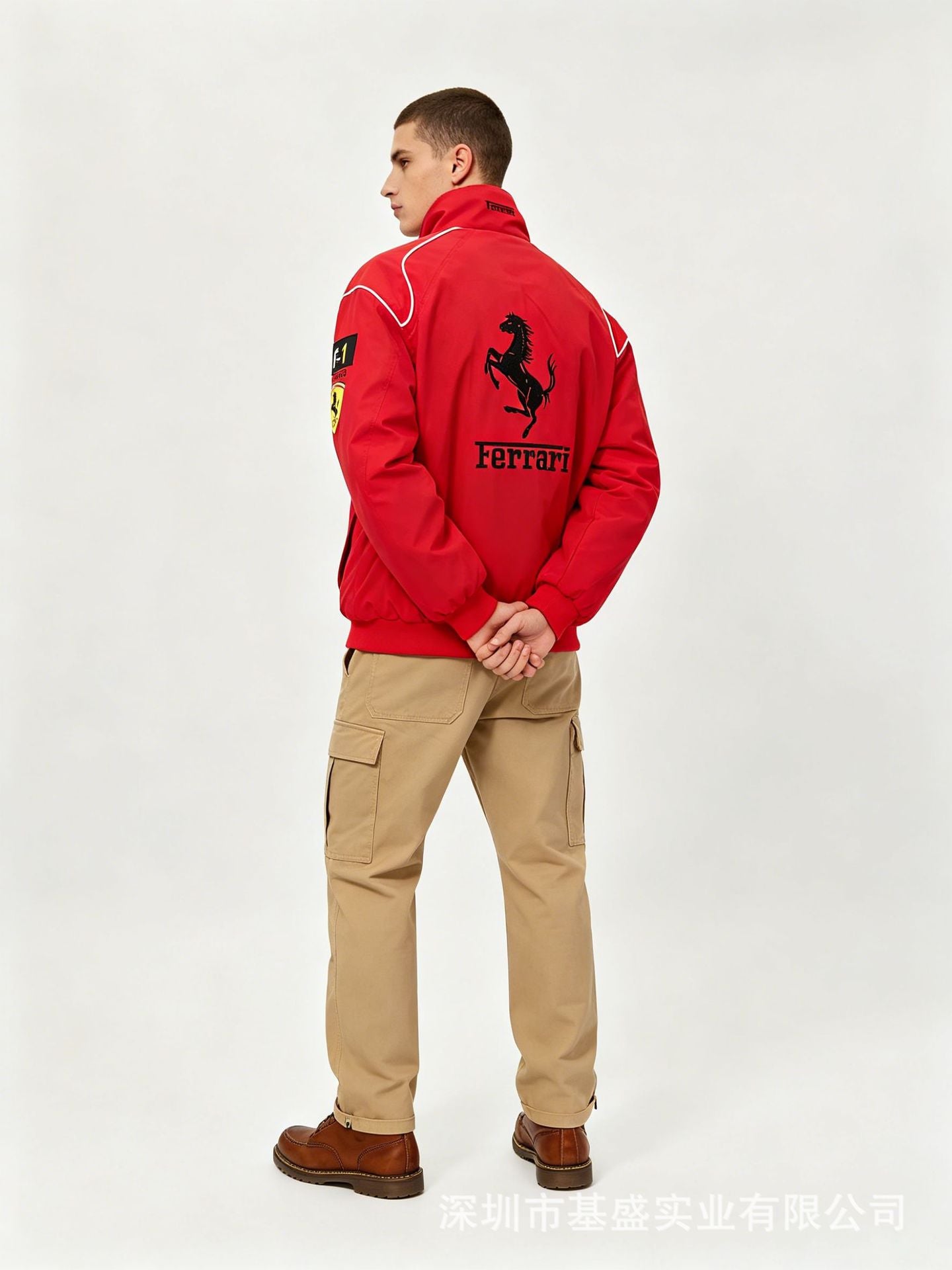 Vintage F1 Racing Jacket Marlboro Style Embroidered Cotton Puffer Coat Unisex Retro Motorsport Outerwear
