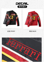 F1 Heavy Embroidery PU Leather Jacket | Unisex Fleece-Lined Racing Coat Waterproof Windproof Streetwear