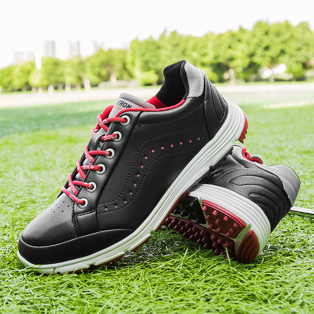 THESTRON Men's Spikeless Golf Shoes Big Size Training & Casual Golf Sneakers All-Season Breathable Footwear | 718