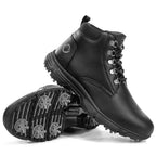 Thestron Men's High-Top Winter Golf Shoes Water-Resistant & Anti-Slip Spiked Trainers Big Sizes