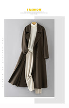 Ekeweer Longline 100% Wool Coat for Tall Men | Double-Faced Wool Overcoat | Handcrafted Fall & Winter Long Trench Coat | 86765