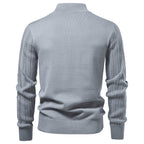 Men's Cotton Knit Cardigan | 2026 Winter Business Casual Button-Up Sweater | Stand Collar Warm Outerwear | SW255