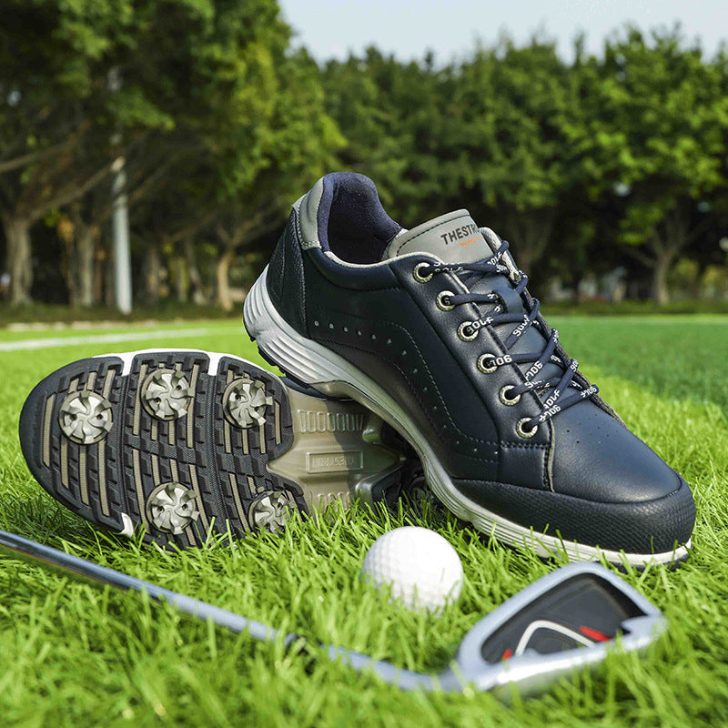 Thestron 716 Men's Big Size Spiked Golf Shoes | Size 39-49 (UK 6-14) | All-Terrain Performance Footwear | 716