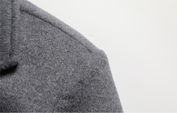 Herren Trenchcoat aus Wolle mit Umlegekragen, lang, aus Wolle und Wollmischungen, Wolljacke, Mantel | JJ-YF601 