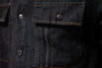Herren-Jeanshemd mit verwaschenem Muster – Langarm, 100 % Baumwolle, lässiges Button-Up-Oberteil | 6025 