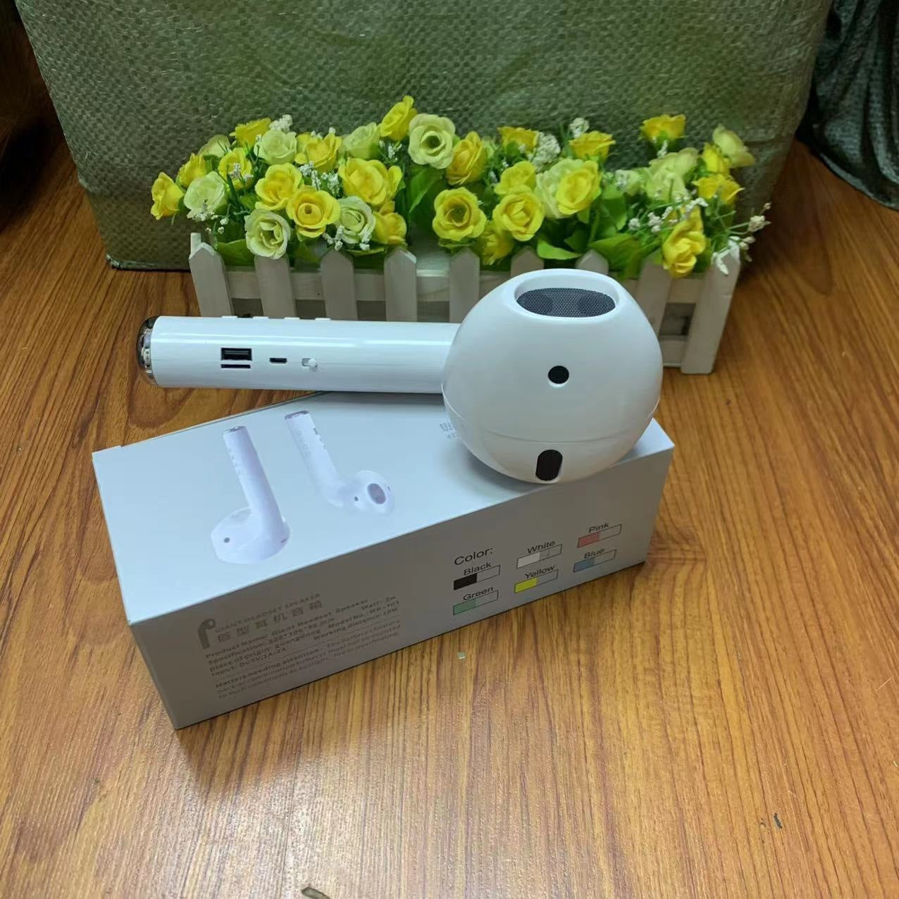 Giant Over-Ear Bluetooth Speaker Huge TWS Macroon Headphone-Shaped Speaker Mega Portable Wireless Audio for Home Party Gifts