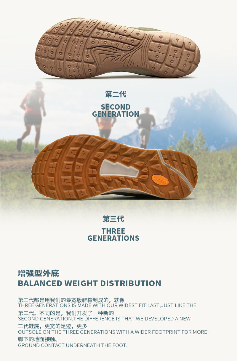 Men‘s 4E Wide Width Waterproof Trail Runners Trainers Lightweight Cushioned Hiking Shoes for Overpronation All‑Terrain Outdoor Sneakers