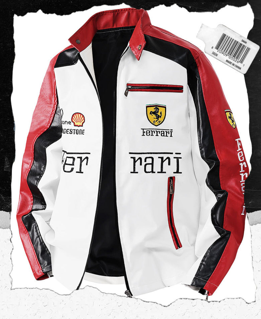 Men's PU Leather Moto Jacket | 2026 Korean Style Racing Coat | Waterproof Windproof Fleece-Lined Biker Outerwear