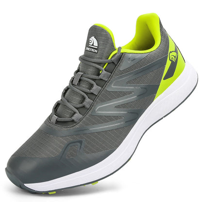 Thestron Men's Mesh Golf Shoes | Breathable Spikeless Sneakers | Lightweight Summer & Training Footwear | 916