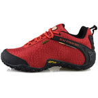 ECAF HTRON Men Water-Resistant Hiking Shoes Breathable Trainers Trail Runners Lightweight Outdoor Trekking Sneakers