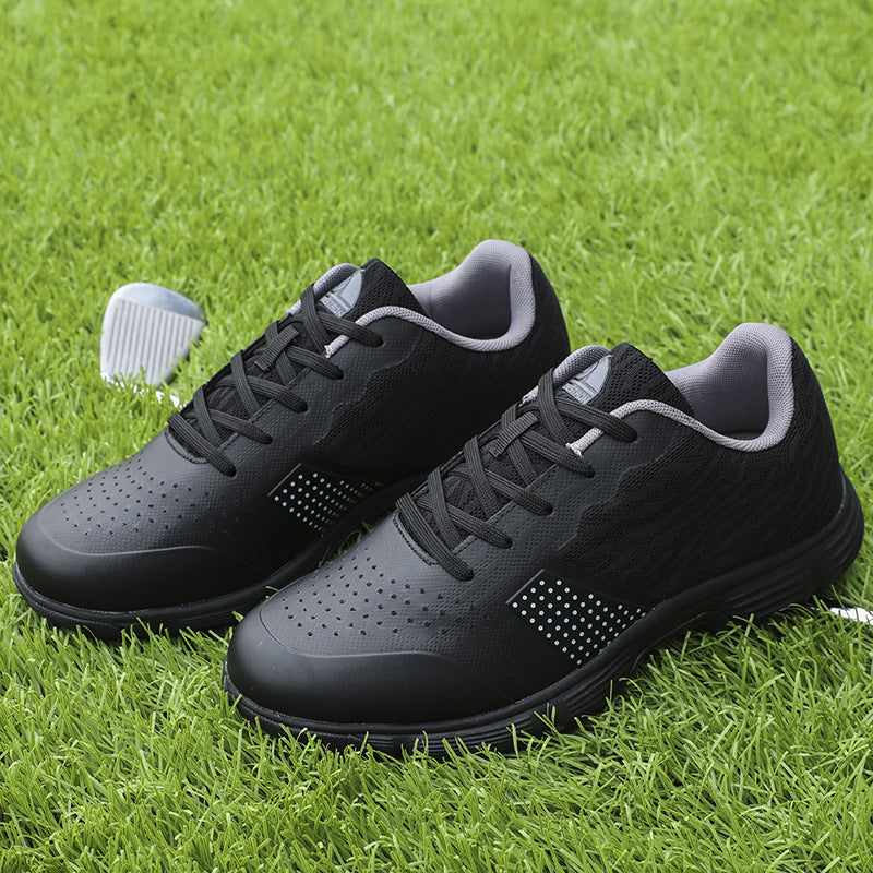 THESTRON Men's Big Size Waterproof Golf Shoes | Spiked Athletic Sneakers Size US 7-15 | T615