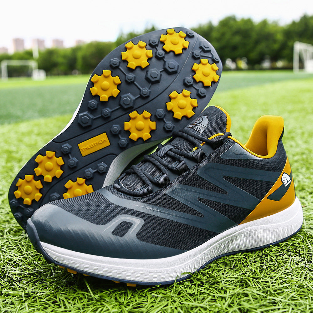 Thestron Men's Mesh Golf Shoes | Breathable Spikeless Sneakers | Lightweight Summer & Training Footwear | 916