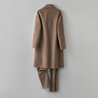 100% Wool Double-Faced Long Coat Men | Premium Tailored Overcoat | Business & Casual Winter Outerwear Wool Trench Coat