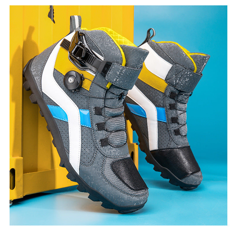 Motorcycle Riding Shoes | Unisex All-Season Urban Street Bike Boots | Casual Biker Sneakers | JC-1988