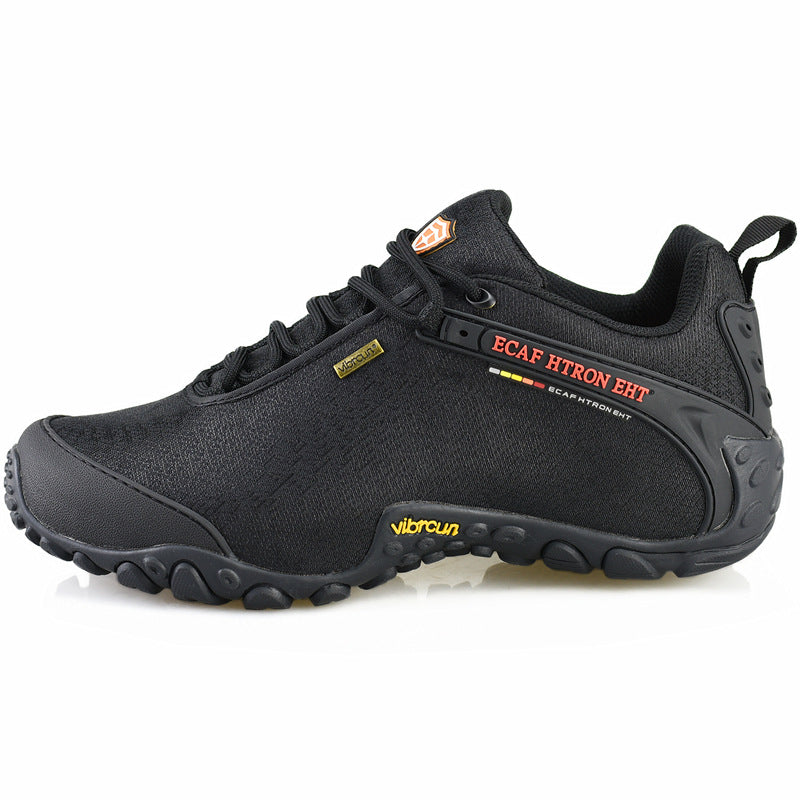 ECAF HTRON Men Water-Resistant Hiking Shoes Breathable Trainers Trail Runners Lightweight Outdoor Trekking Sneakers