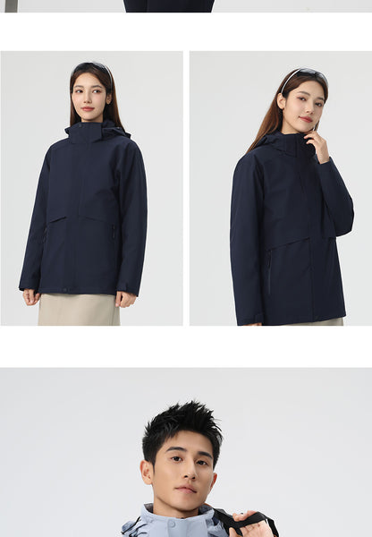 Men's 3-in-1 Winter Jacket with 90% White Duck Down | Waterproof Windproof Hiking Coat | All-Season Outdoor Protection | 251905