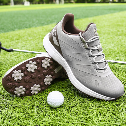 Thestron Men's Mesh Golf Shoes | Breathable Spikeless Sneakers | Lightweight Summer & Training Footwear | 916