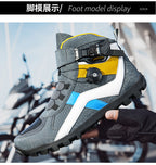 Motorcycle Riding Shoes | Unisex All-Season Urban Street Bike Boots | Casual Biker Sneakers | JC-1988