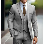 2026 Men‘s 3-Piece Suit Set | Loose Fit Wedding & Business Suit for Big & Tall Gentlemen | Cross-Border Formal Wear | SBT003