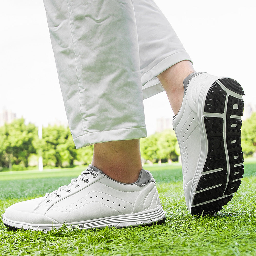 THESTRON Men's Spikeless Golf Shoes Big Size Training & Casual Golf Sneakers All-Season Breathable Footwear | 718