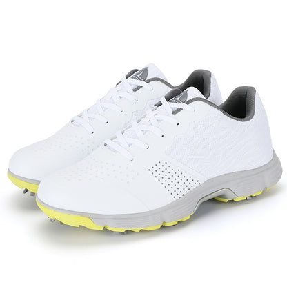 THESTRON Men's Big Size Waterproof Golf Shoes | Spiked Athletic Sneakers Size US 7-15 | T615
