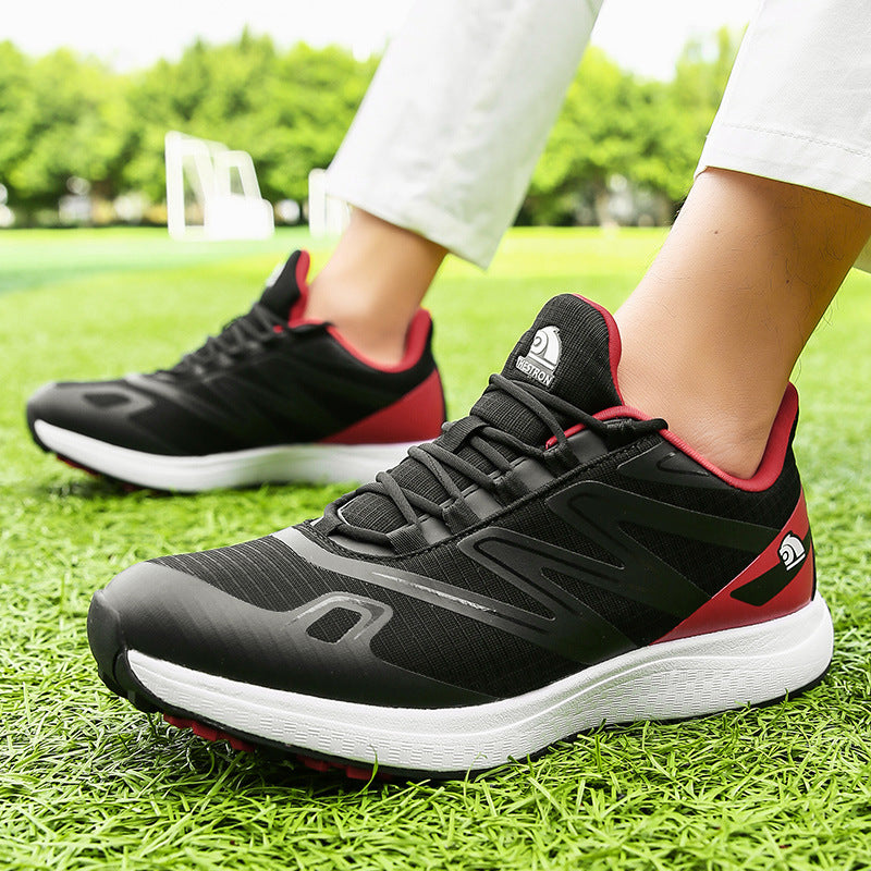 Thestron Men's Mesh Golf Shoes | Breathable Spikeless Sneakers | Lightweight Summer & Training Footwear | 916
