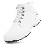 Thestron Men's High-Top Winter Golf Shoes Water-Resistant & Anti-Slip Spiked Trainers Big Sizes
