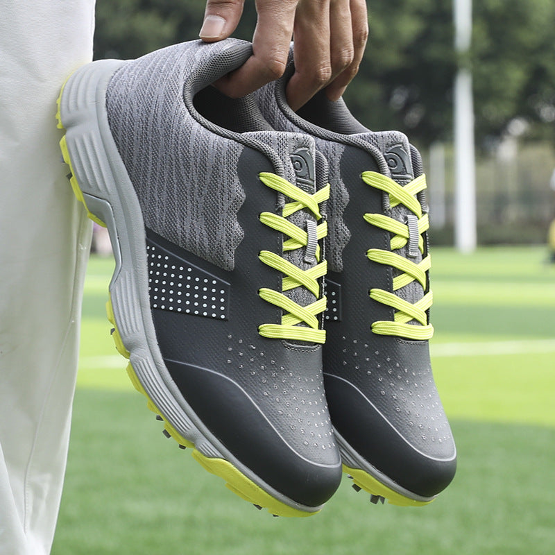 THESTRON Men's Big Size Waterproof Golf Shoes | Spiked Athletic Sneakers Size US 7-15 | T615