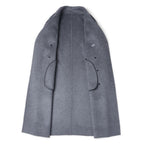 100% Wool Double-Faced Long Overcoat | Men’s Premium Knee-Length Wool Coat | Tailored Business & Casual Outerwear | 86713
