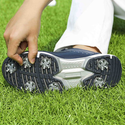 Thestron 716 Men's Big Size Spiked Golf Shoes | Size 39-49 (UK 6-14) | All-Terrain Performance Footwear | 716