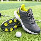 Thestron Men's Mesh Golf Shoes | Breathable Spikeless Sneakers | Lightweight Summer & Training Footwear | 916