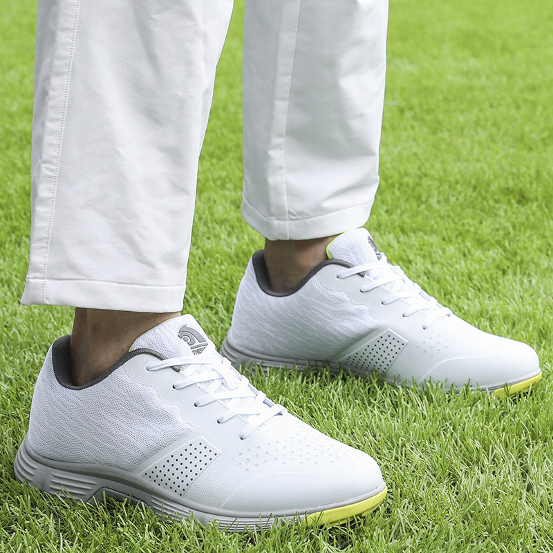 THESTRON Men's Big Size Waterproof Golf Shoes | Spiked Athletic Sneakers Size US 7-15 | T615