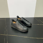 New Genia Men's Slip-On Loafers | Genuine Leather Luxury Sneakers with Sheepskin Lining | Premium Casual Driving Shoes | 6188