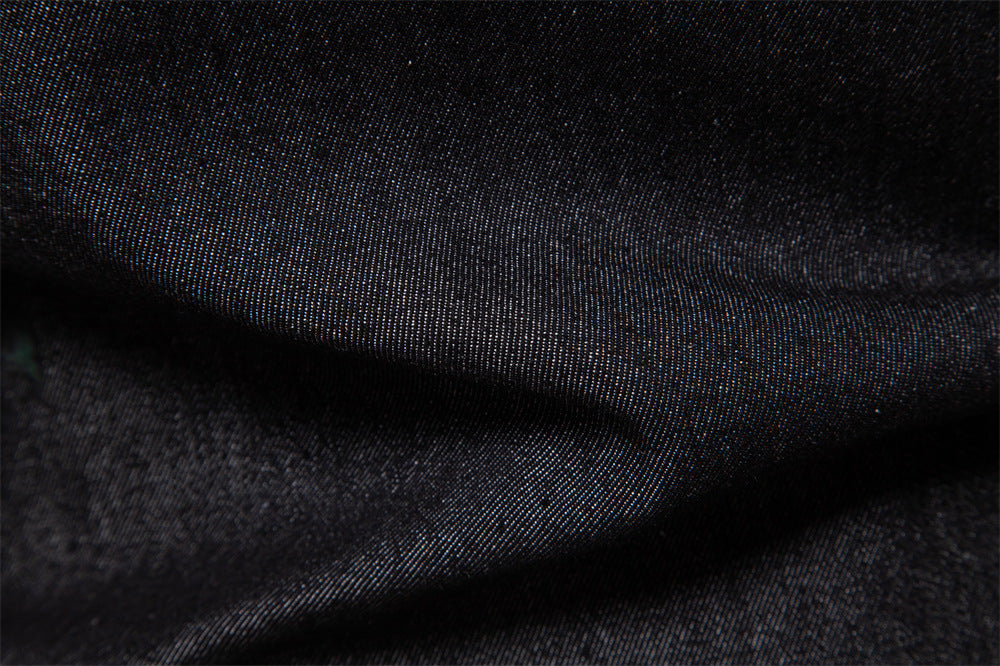 Herren-Jeanshemd mit verwaschenem Muster – Langarm, 100 % Baumwolle, lässiges Button-Up-Oberteil | 6025 