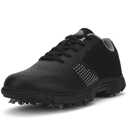 THESTRON Men's Big Size Waterproof Golf Shoes | Spiked Athletic Sneakers Size US 7-15 | T615