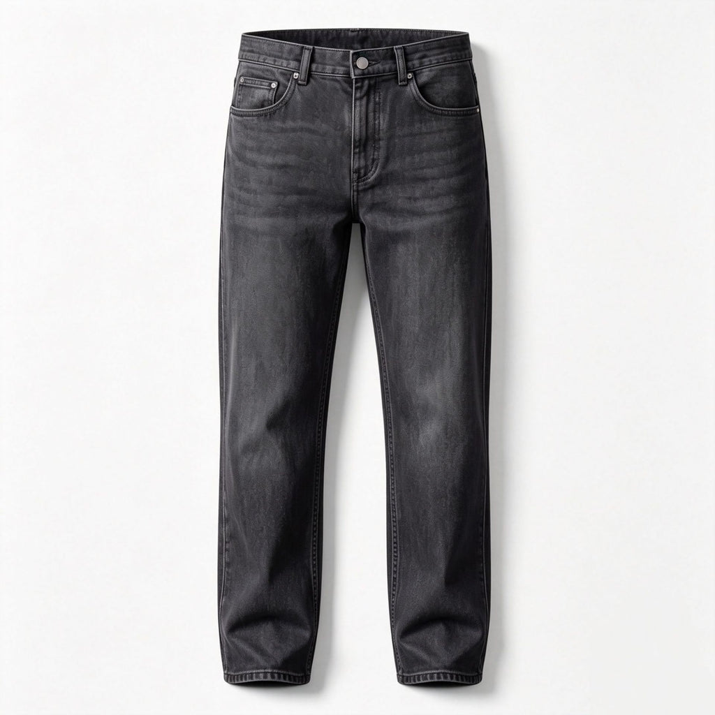 Men‘s Low-Rise Straight Leg Trousers 2026 Autumn Winter Cotton Blend Business Casual Pants Solid Color Smart Trousers | PM58