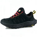ECAF HTRON EHT Men‘s Genuine Leather Hiking Boots Thick Sole Outdoor Trail Shoes Anti-Slip & Breathable Trekking Trainers
