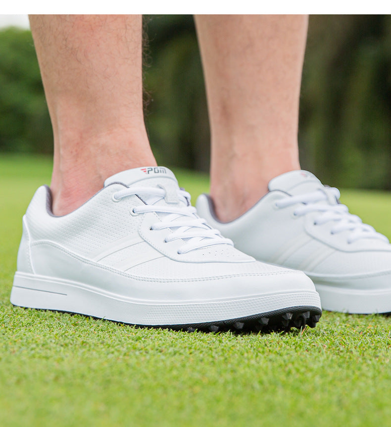 PGM Men's Waterproof Golf Shoes Spiked Athletic Sneakers All-Terrain Golf & Casual Footwear | XZ299