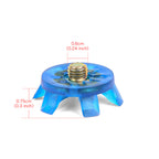 THESTRON Universal Golf Shoe Cleat Wrench & 4-Color TPU Replacement Spikes Kit | D-909