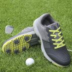 THESTRON Men's Big Size Waterproof Golf Shoes | Spiked Athletic Sneakers Size US 7-15 | T615