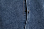 Herren-Jeanshemd mit verwaschenem Muster – Langarm, 100 % Baumwolle, lässiges Button-Up-Oberteil | 6025 