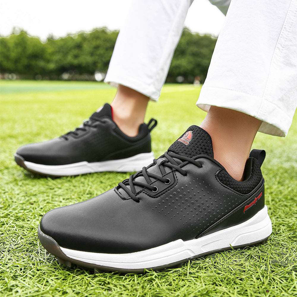 Thestron Men's Big Size Golf Shoes | Spikeless Training Shoes UK 6-13 | All-Season Casual Golf Sneakers | 2001