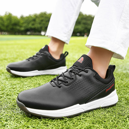 Thestron Men's Big Size Golf Shoes | Spikeless Training Shoes UK 6-13 | All-Season Casual Golf Sneakers | 2001
