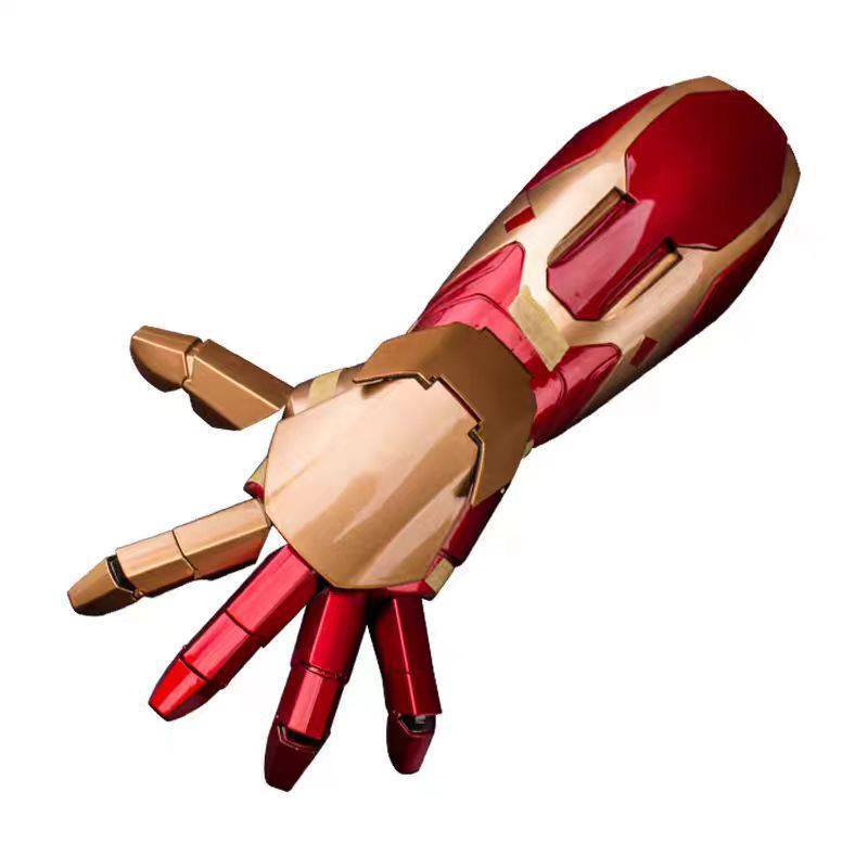 Iron Man MK42 Wearable Armor Arm | 1:1 Scale Voice & Remote Control Open/Close Gauntlet | LED Laser & Repulsor Effects | GTX001