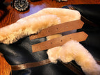 B3 Original Shearling Aviator Jacket | Men's Genuine Sheepskin Leather Bomber | Warm Fur-Lined Motorcycle Coat