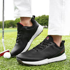 Thestron Men's Big Size Golf Shoes | Spikeless Training Shoes UK 6-13 | All-Season Casual Golf Sneakers | 2001