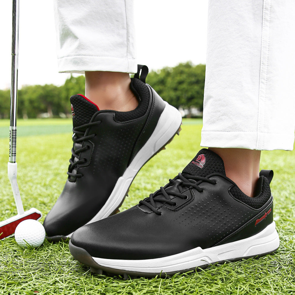 Thestron Men's Big Size Golf Shoes | Spikeless Training Shoes UK 6-13 | All-Season Casual Golf Sneakers | 2001