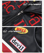 F1 Heavy Embroidery PU Leather Jacket | Unisex Fleece-Lined Racing Coat Waterproof Windproof Streetwear